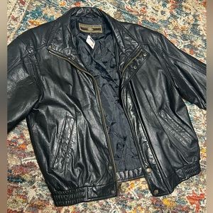 Vintage Men’s Members Only Leather Jacket